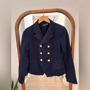 Polo Ralph Lauren double breasted crop blazer Size 4